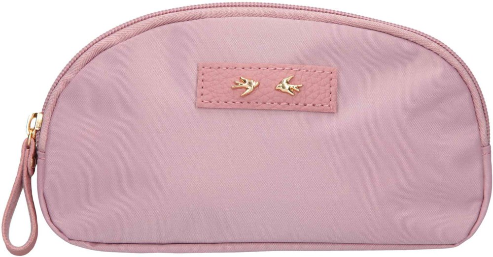 TopModel  Neceser rosado malva con golondrinas y cierre