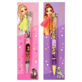 Lindo boligrafo colorido con confeti y pompon de TOPModel