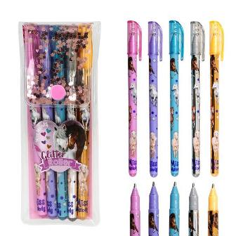 Set de 5 rotuladores de gel con purpurina Miss Melody - dale brillo a tu dia