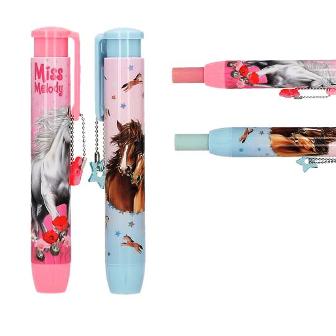 Goma de borrar retráctil con lindo colgante de Miss Melody