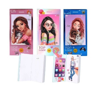 Mini librito con musicapara colorear y disenar looks TOPModel 