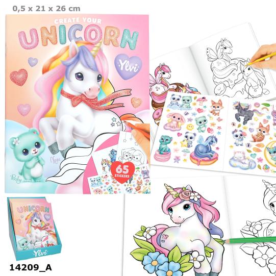 Create your Unicorn con plantillas y stickers para crear el mundo de los unicornios
