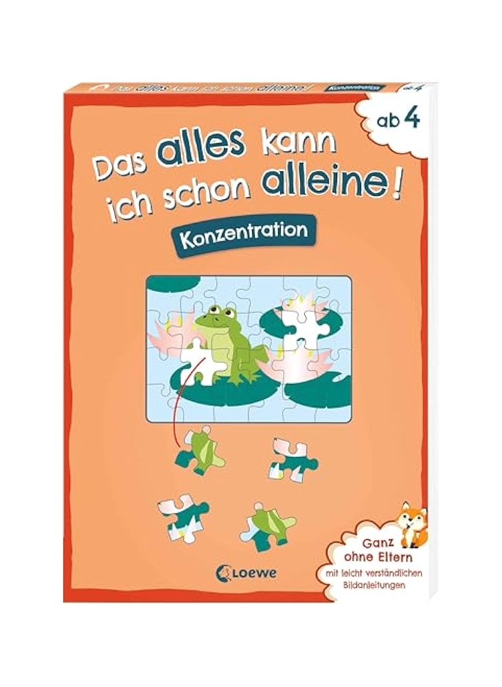 Das alles kann ich schon alleine Konzentration 4+/ Nivel de concentración 4+