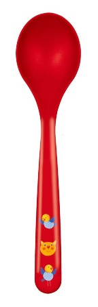 Linda Cuchara con gatita y pajarito para los más pequenos - sin BPA - fabricado en Alemania 