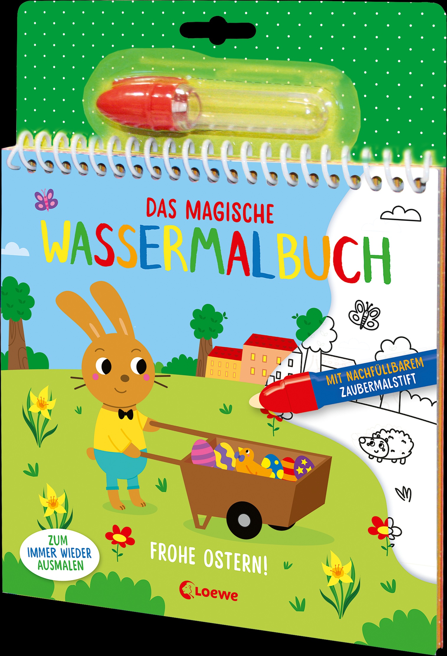 Das magische Wassermalbuch – Frohe Ostern - Libro mágico para pintar con agua – Feliz Pascua