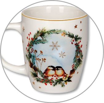 Taza de porcelana - Bosque mágico de invierno