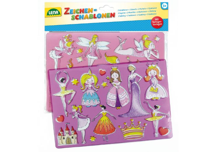 2 Plantillas para dibujar princesas y hadas